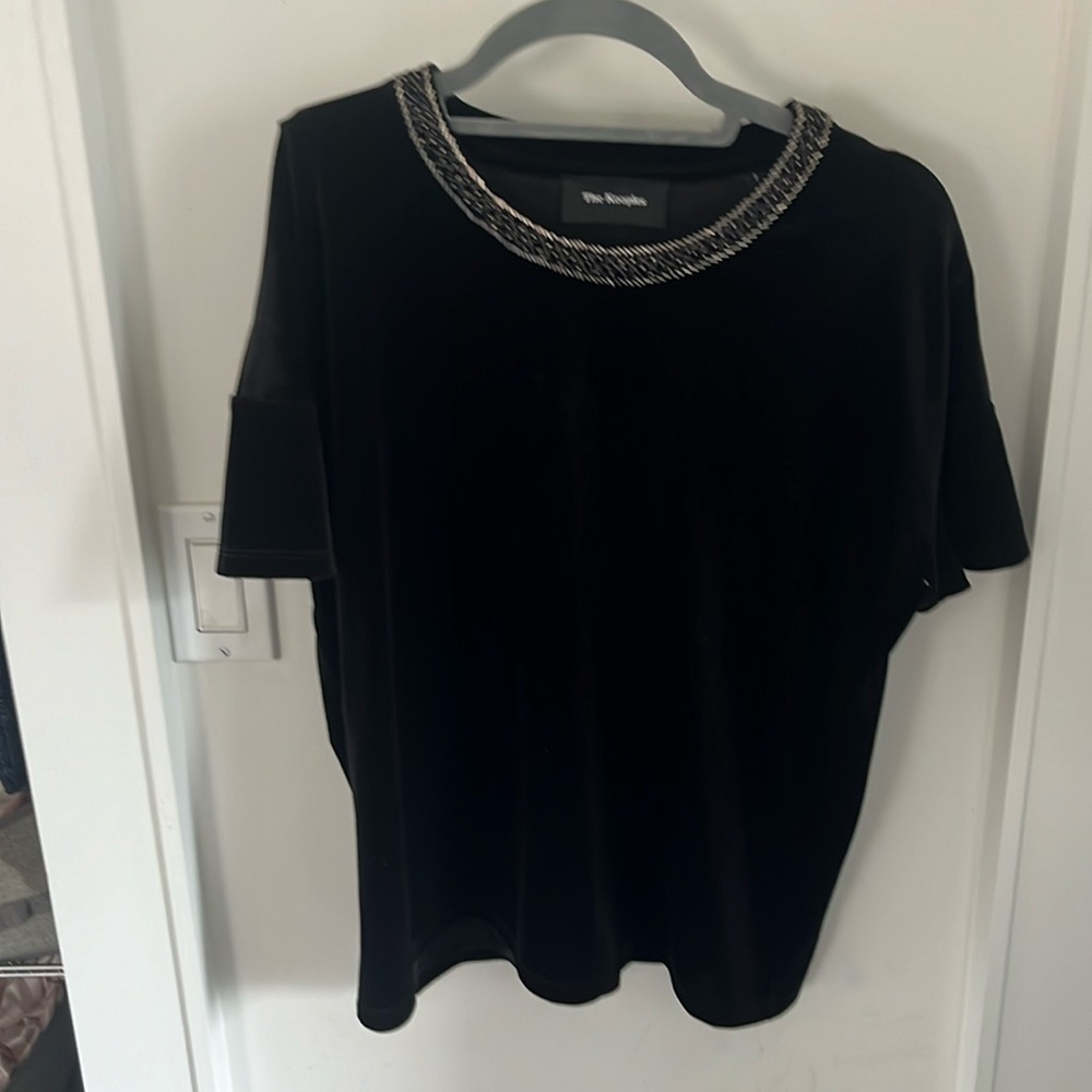 Kooples velvet shirt. Size 2